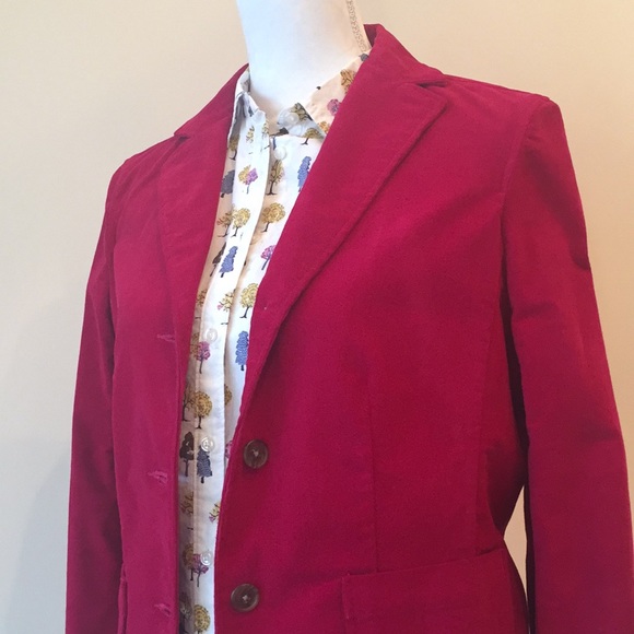 Lands' End Jackets & Blazers - Lands’ End Cranberry Corduroy Jacket